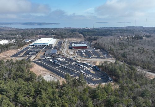 Aerial View of Amazon Distribution Center